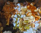 A picture of step 1 of Yam/suran pakodas.