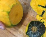 A picture of step 1 of Pumpkin and Prosecco Risotto.