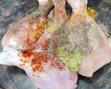 A picture of step 1 of KFC-Style Fried Chicken.