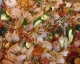 A picture of step 5 of Jambalaya.