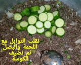 صورة لخطوة 4 من وصفة كوسة باللحمة المفرومة جميلة جداً فى الدايت