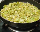 A picture of step 2 of Broccoli Tortilla.