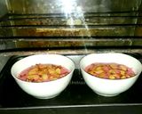 Foto langkah ke 4 dari resep Sütlaç (Puding Nasi buah Naga topping Almond).
