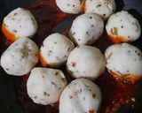 A picture of step 10 of Schezwan Rava Balls.