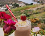 Φωτογραφία βήματος 3 της συνταγής "Cheesecake φράουλα smoothie" 🍭🍓