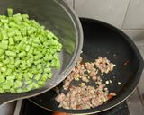 四季豆炒肉末的食譜步驟2照片