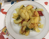 Foto del paso 5 de la receta: Higadillos de pollo con pimientos y patatas a lo pobre