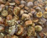 Foto del paso 5 de la receta: Berenjenas chinas en salsa de soja con fideos chinos y pollo !!!!
