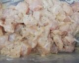 A picture of step 3 of Schezwan chicken.