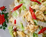 Foto langkah ke 4 dari resep Cah Sawi Putih Telur Orak Arik.
