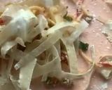 A picture of step 2 of Left over chowmien wrapped with torn Manda patti strips.