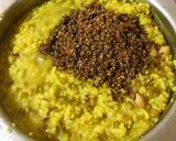 A picture of step 3 of Hesarubele Huggi (moongdal khichadi).