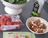A picture of step 1 of Fresh Basil pesto.