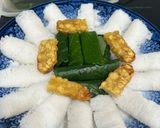 Hình bước làm 6 của món Bánh Hỏi Tempeh Cuốn Lá Lốt Chay