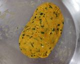 A picture of step 3 of Chana dal methi puri.