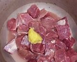 A picture of step 1 of Crispy Fried Boti 🤤❤.