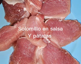 Foto del paso 4 de la receta: Solomillo de cerdo con salsa y patatas fritas