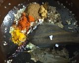 A picture of step 4 of Dal fry and makki roti.