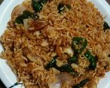 A picture of step 6 of Chinese fried rice.