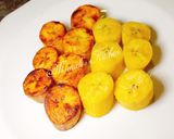 A picture of step 3 of Boiled and fried plantain.
