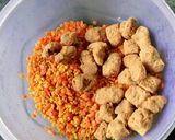 A picture of step 1 of Moong, Masoor Soya Dal.