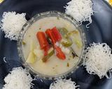 A picture of step 8 of Idiyappam and Veg Stew.