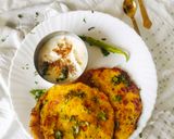 A picture of step 6 of Leftover Poha Chilla with fresh Veggies.