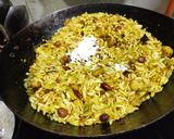 A picture of step 4 of Trail dryfruits poha chivda namkeen.