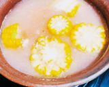 Foto langkah ke 3 dari resep Sayur Bobor Bayam, Wortel dan Jagung.