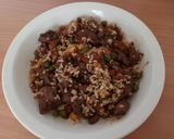 Tavaszias csirkemáj pörkölt bulgurral recept fázis 3 fotója