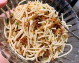 Hình bước làm 2 của món Mì spaghetti bơ tỏi