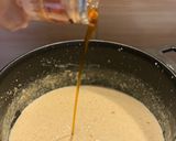 A picture of step 3 of Payesh (kheer).