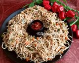 A picture of step 3 of Hakka Noodles.