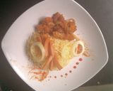 Foto langkah ke 5 dari resep Butter rice with chicken karage sauce.
