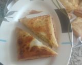 A picture of step 3 of Paneer chilli pockets.