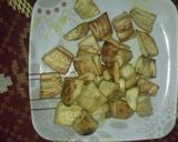 A picture of step 2 of Kache kele ki dry sabji.