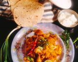 A picture of step 9 of Gobhi Aloo ki sabji 😋😋 cauliflower and potato sabji 😋.