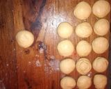 A picture of step 3 of Pumpkin Chapati's.