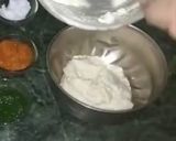A picture of step 1 of Tri Color Dhokla.