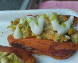 Foto del paso 8 de la receta: Batata/camote/boniato relleno de salteado de vegetales🍠🥦🧅🌶️