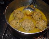 A picture of step 13 of Kufteh bozbash (stuffed meatball).