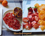 Foto del paso 1 de la receta: Carpaccio de mandarina, fresa y granada