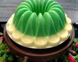 Foto langkah ke 5 dari resep Puding Pandan Lumut Mentega.