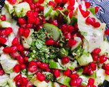 A picture of step 1 of Pomegranate apple salad.