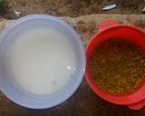 Foto langkah ke 2 dari resep BURSUTANJO (bubur susu ketan kacangijo).
