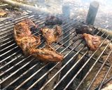 Foto langkah ke 3 dari resep Ayam panggang madu (pedas manis).