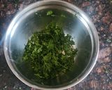 A picture of step 1 of Coriander Pakora.