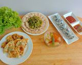 รูปขั้นตอนการทำที่ 13 ของ Scallion pancake แพนเค้กต้นหอม สไตล์จีน