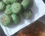 A picture of step 7 of Green biryani with kofta cake🍽.