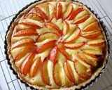 A picture of step 15 of Almond Cheese Tart with Plums.